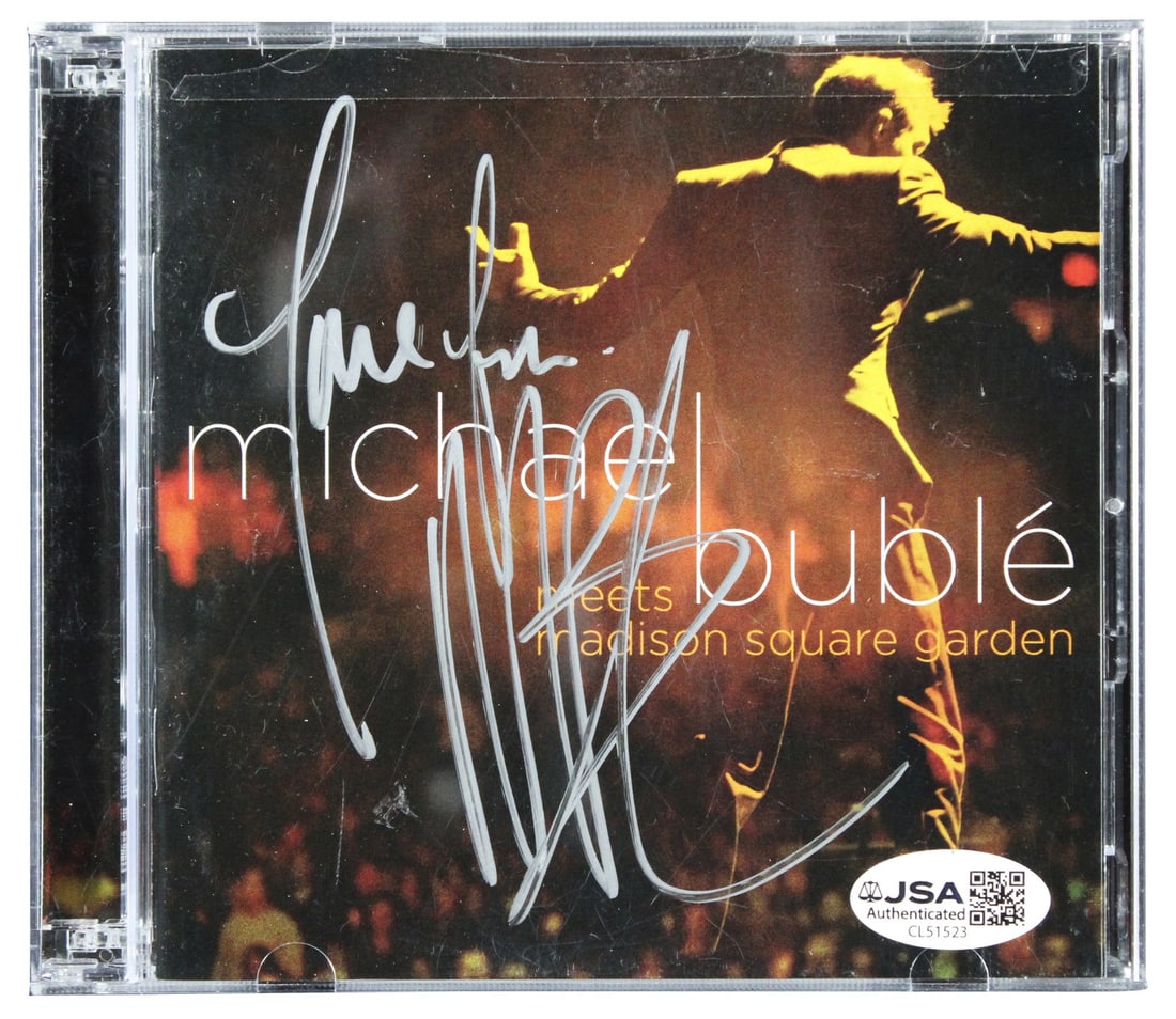 Autographed Michael Buble Meets Madison Square Garden CD Booklet With JSA COA (1 of 4)