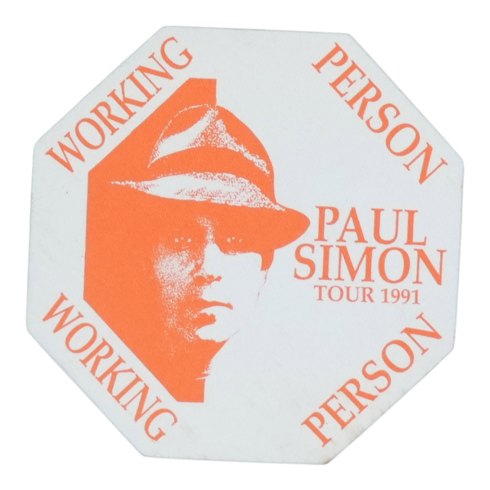 Authentic 1991 Paul Simon concert backstage pass (1 of 2)