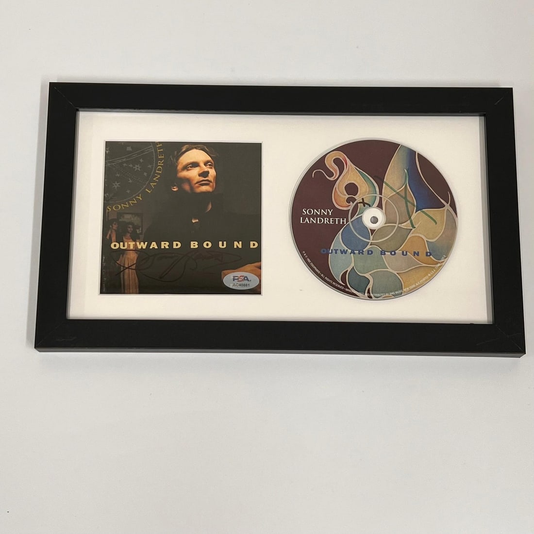 Sonny Landreth Signed Outward Bound CD Cover Framed PSA/DNA Authentic (1 of 3)