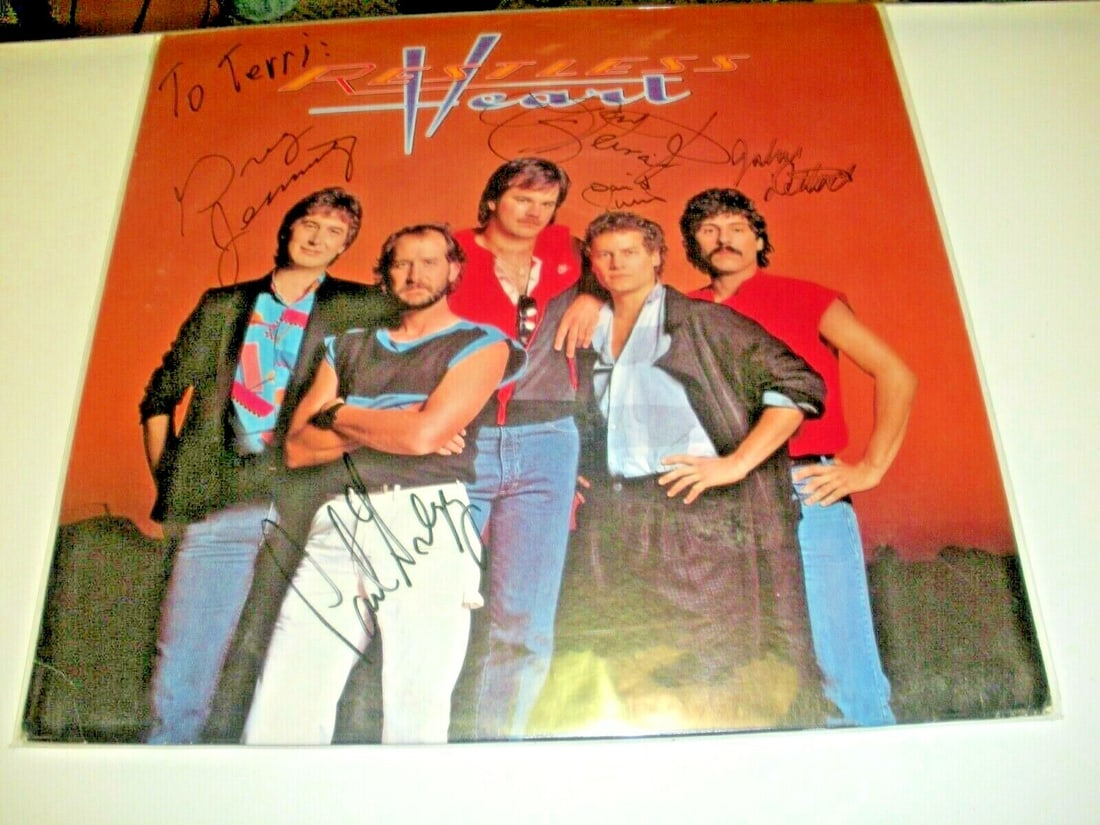 Signed Restless Heart LP Album With Five Autographs and Certificate of Authenticity (1 of 1)