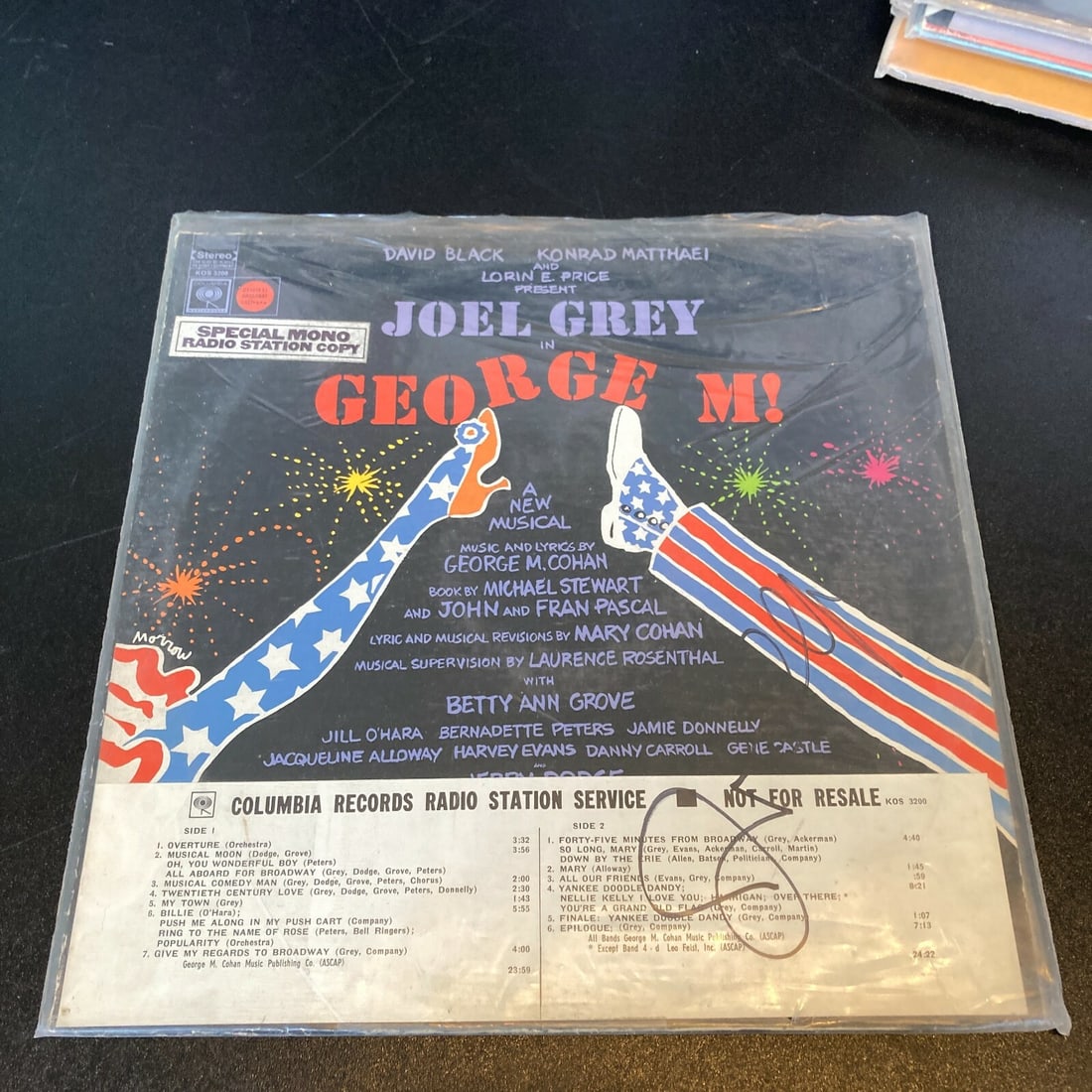 Vintage LP Record Signed by Joel Gray with Authentication Guarantee: Vintage LP Record Signed by Joel Gray with Authentication Guarantee This is a vintage LP record signed by Joel Gray. The record is an original item from the United States and is a collectible piece fo