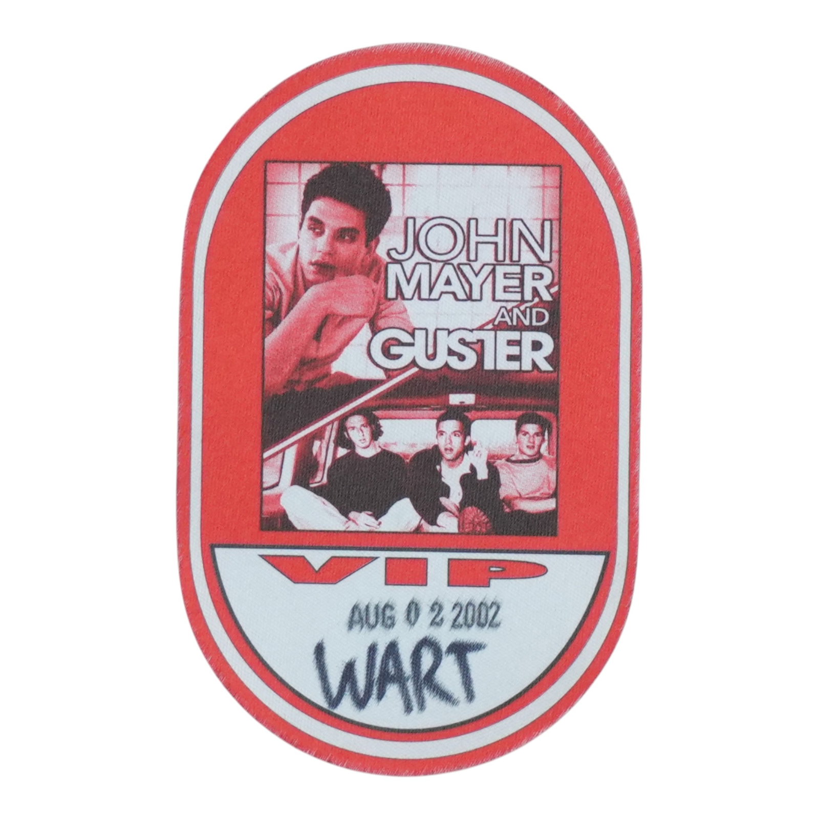 Authentic 2002 John Mayer Concert Tour Backstage Pass (1 of 2)
