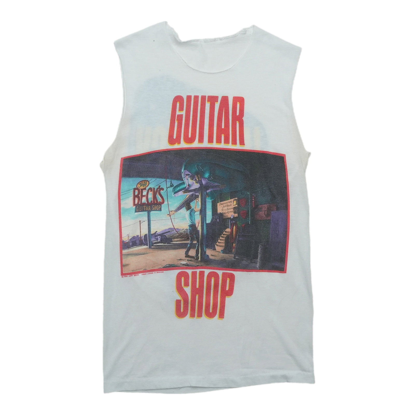 Vintage 1989 Jeff Beck concert tee white cotton (1 of 2)