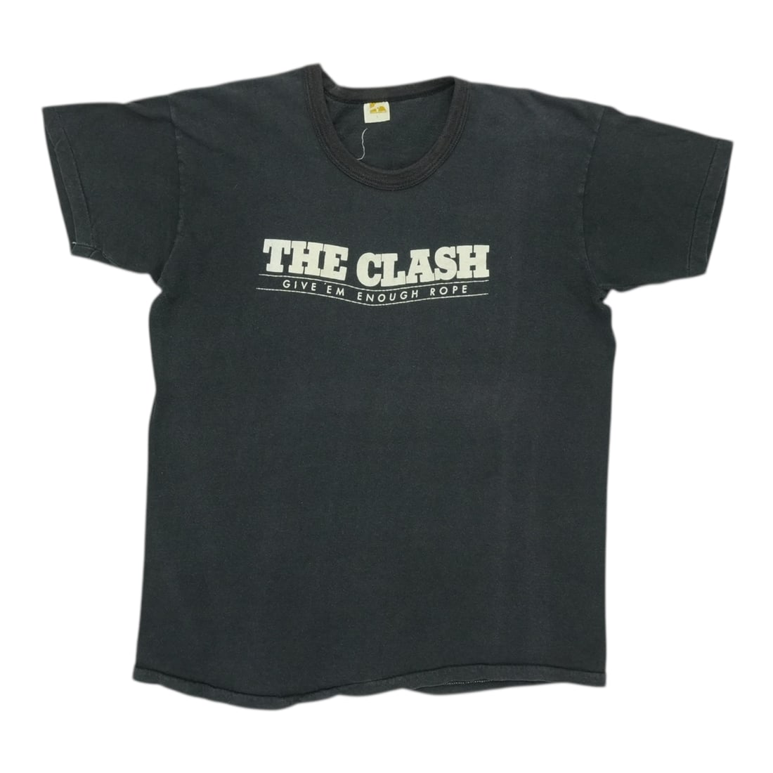 1979 The Clash Give Em Enough Rope Tour Vintage Black Cotton Shirt (1 of 5)