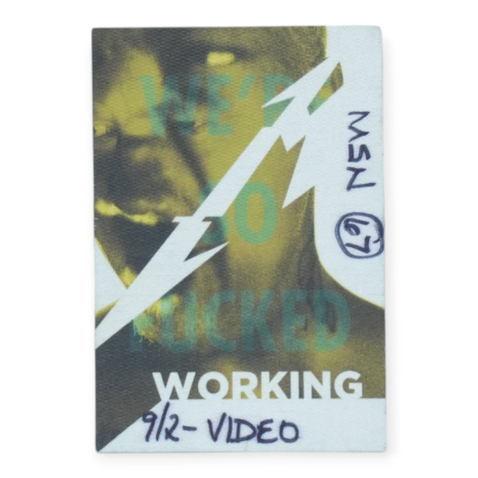 Vintage 1992 Metallica We're So F***ed Tour Authentic Backstage Pass: Vintage 1992 Metallica We're So F***ed Tour Authentic Backstage Pass This is an original vintage 1992 Metallica We're So F***ed Tour backstage pass. It is an authentic backstage pass from the 1992 tou