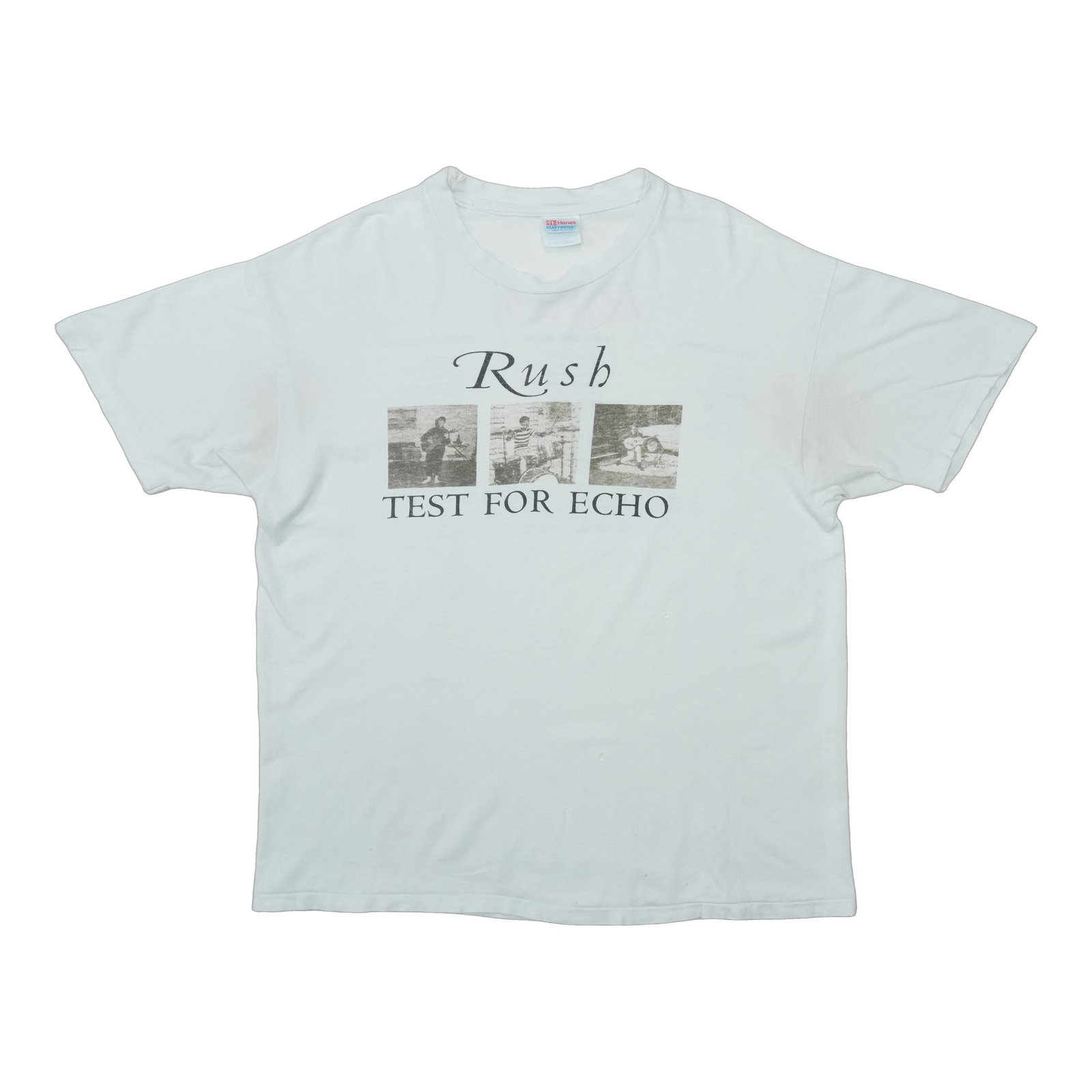 Vintage 1996 Rush Test For Echo white cotton shirt XL: Vintage 1996 Rush Test For Echo white cotton shirt XL This is an original vintage 1996 Rush Test For Echo Tour shirt, not a modern reproduction. The shirt is made of 100% cotton in white and is from t