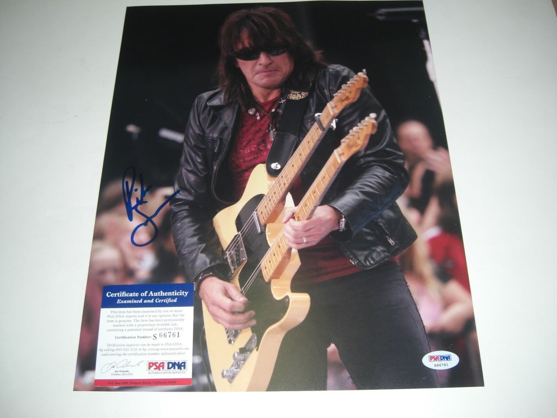 11x14 PSA DNA signed Richie Sambora Bon Jovi photo: 11x14 PSA DNA signed Richie Sambora Bon Jovi photo This is an original 11x14 inch photograph signed by Richie Sambora of the Bon Jovi band. The photo comes with PSA/DNA Certificate of Authenticity. Th