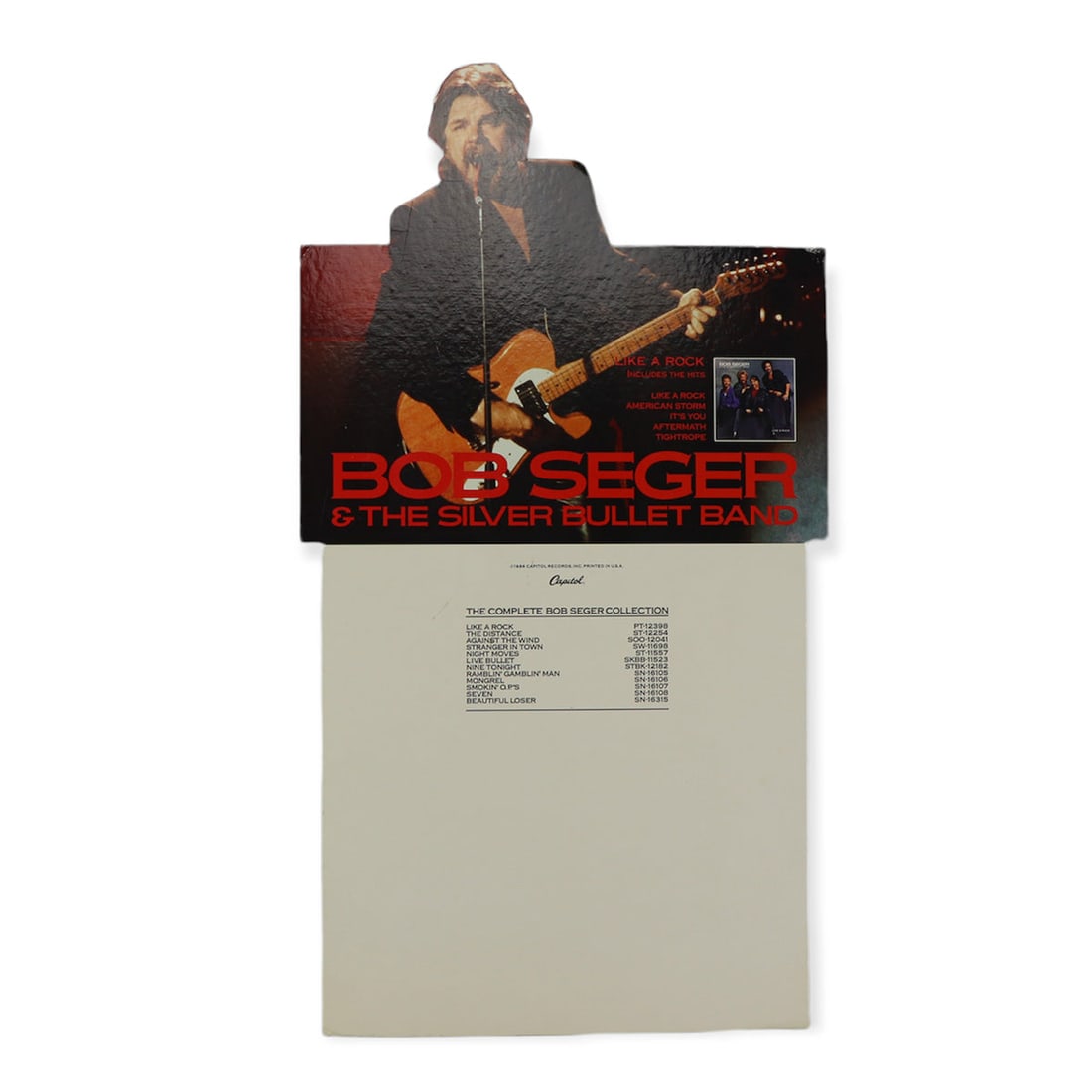 Vintage 1986 Record Divider Featuring Bob Seger Display (1 of 2)