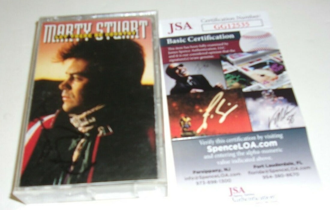 Signed Marty Stuart Let There Be Country Cassette Album With JSA COA (1 of 2)