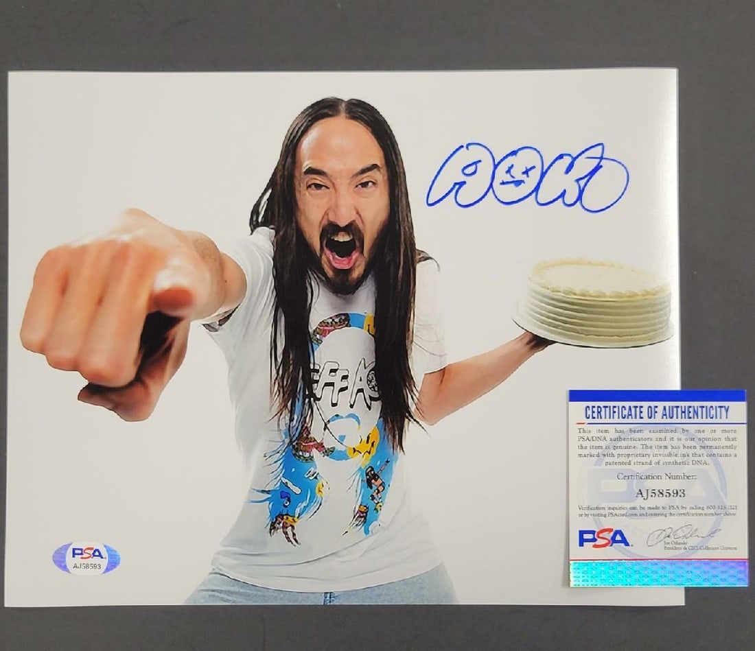Authentic Steve Aoki Autographed 8x10 EDM Photo PSA DNA Certified (1 of 1)