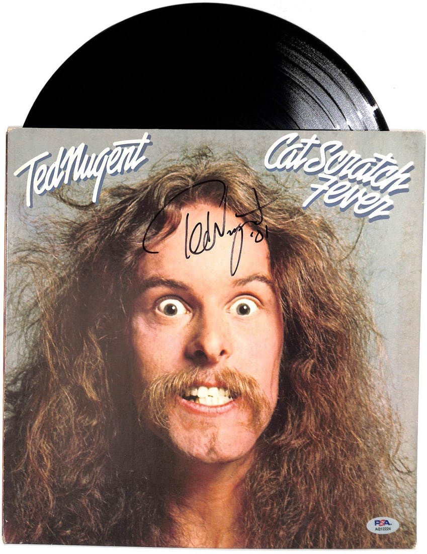 Autographed Cat Scratch Fever Album by Ted Nugent with PSA DNA Authentication (1 of 3)