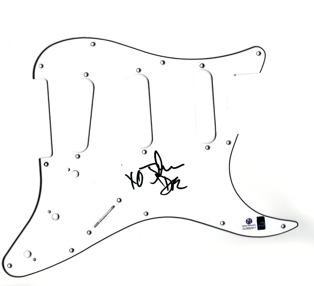 Electric Guitar Pickguard Signed by John Doe Global Authentics Certified (1 of 2)