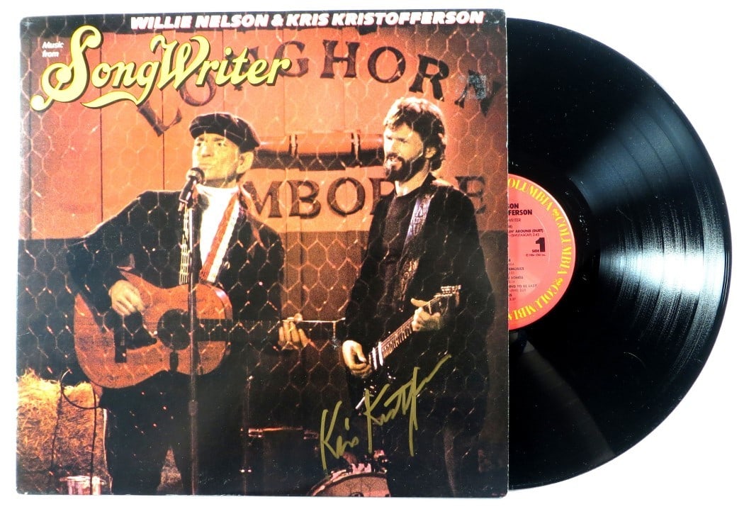 Kris Kristofferson Autographed Record Album JSA Authenticated (1 of 4)