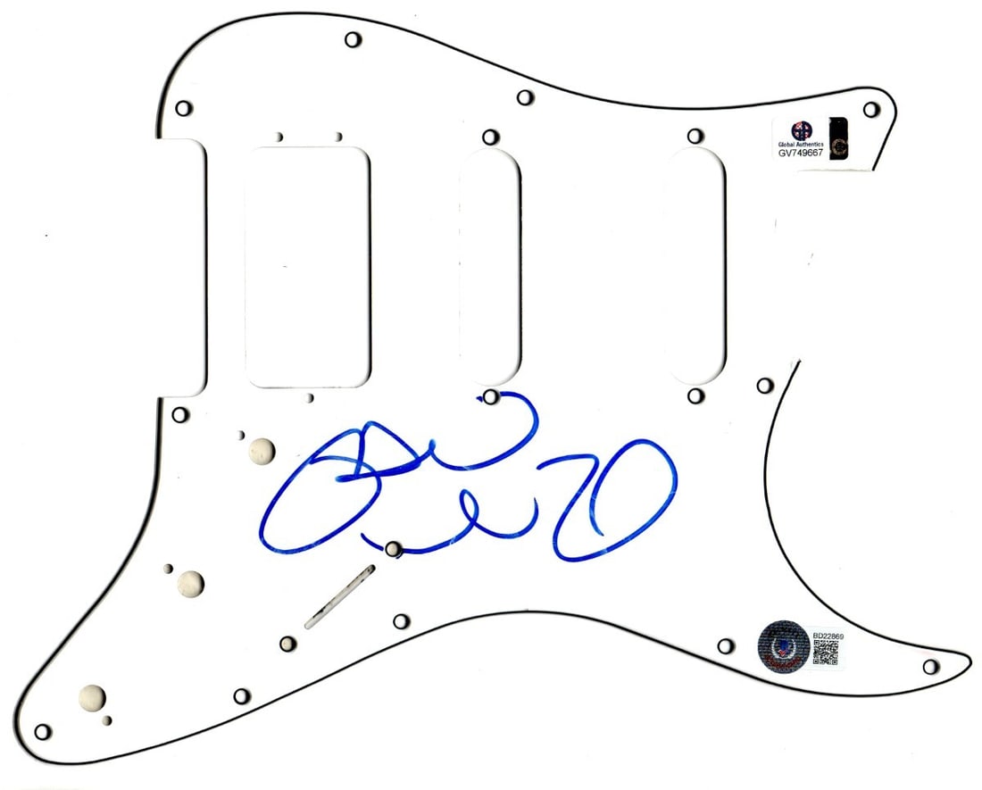Jason Mraz Signed Electric Guitar Pickguard Beckett Authenticated (1 of 2)