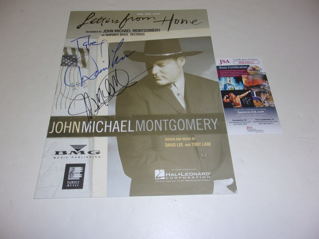 Signed Letters from Home Sheet Music with Two JSA Authenticated Autographs (1 of 1)