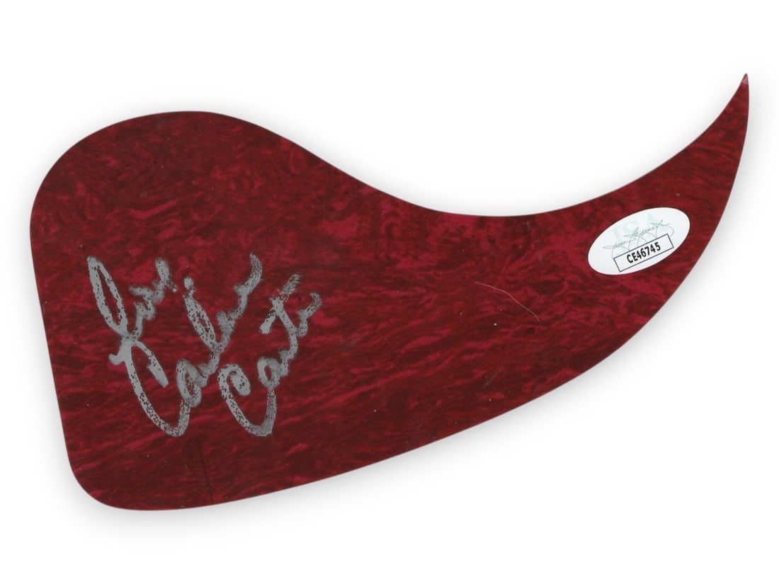 Carlene Carter Autographed Guitar Pickguard JSA Certified: Carlene Carter Autographed Guitar Pickguard JSA Certified This is an original guitar pickguard autographed by Carlene Carter, the renowned singer-songwriter. The item is specifically designed for an a