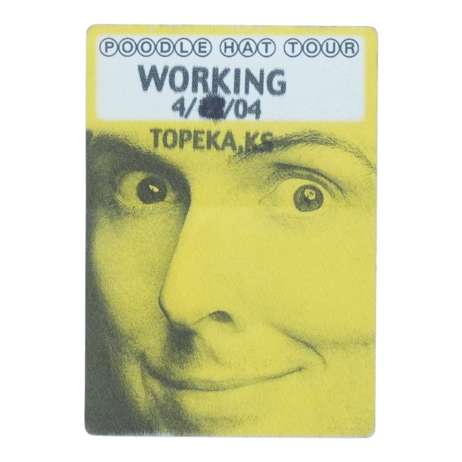 2004 Weird Al Yankovic Poodle Hat concert backstage pass (1 of 2)