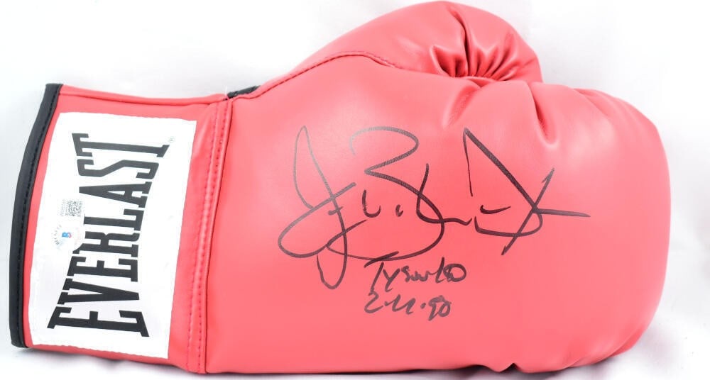 Buster Douglas Everlast Red Glove Signed Tyson KO Beckett Authenticated (1 of 2)