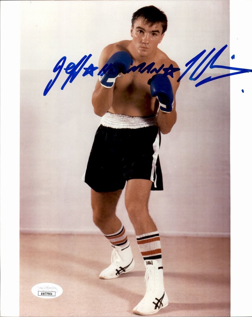 Jeff Hitman Harding Signed 8x10 Boxing Photo JSA Authenticated: Jeff Hitman Harding Signed 8x10 Boxing Photo JSA Authenticated Capture a piece of boxing history with this Jeff "Hitman" Harding Signed/Autographed 8x10 Boxing Photo. This authentic photograph feature