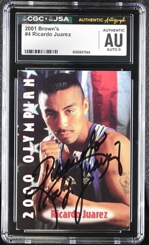 Ricardo Juarez Signed Boxing Card CGC and JSA Authenticated 2001 (1 of 2)