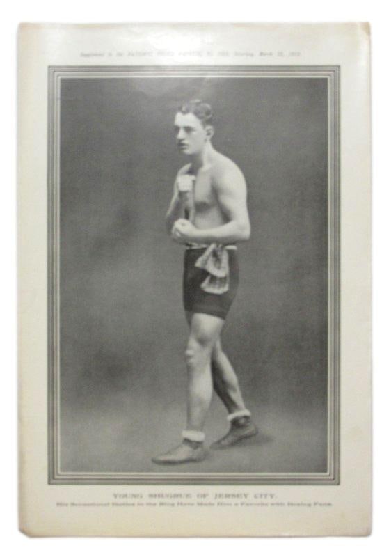 Young Shugrue 1913 Boxing Supplement Poster from National Police Gazette 11x15: Young Shugrue 1913 Boxing Supplement Poster from National Police Gazette 11x15 This is an original supplement poster from the March 22, 1913 issue of National Police Gazette Magazine, featuring Young 