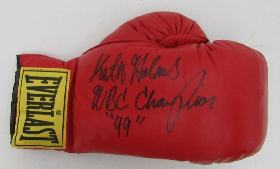 Keith Holmes Signed Everlast Boxing Glove JSA Authenticated (1 of 4)
