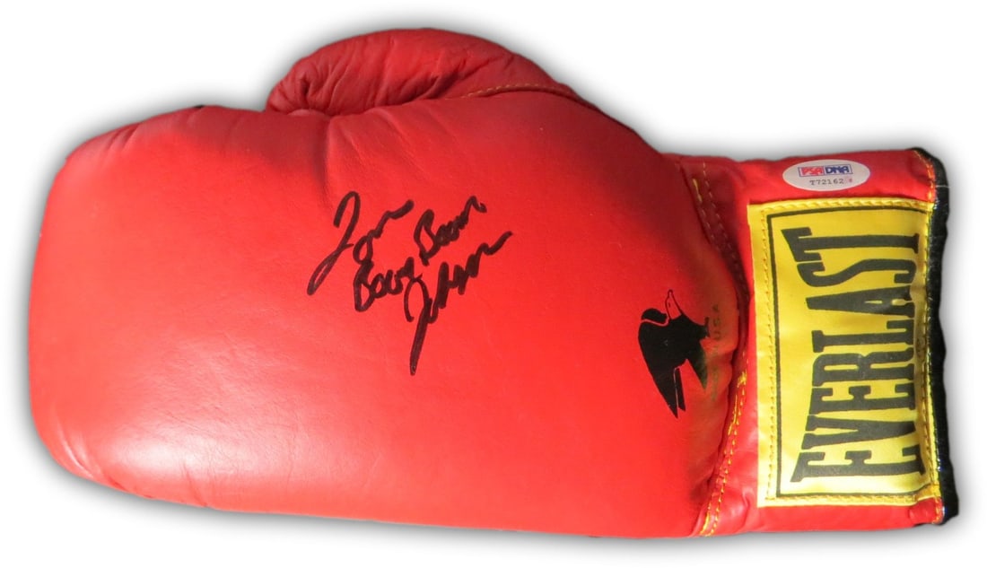 Everlast Boxing Glove Signed by Tom "Boom Boom" Johnson PSA DNA Authenticated (1 of 4)