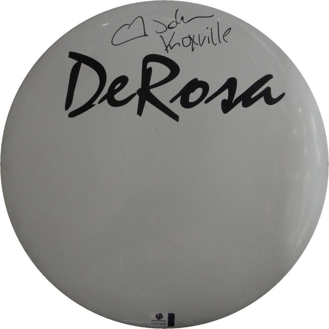 Johnny Knoxville autographed 12 inch drum head GAI authenticated (1 of 2)