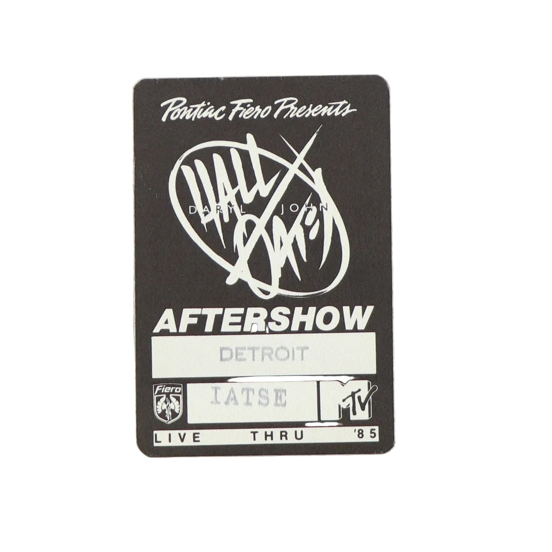 Vintage Hall & Oates 1985 Live Thru '85 Tour All Access Pass (1 of 2)