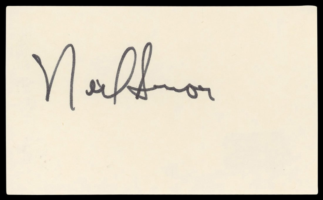 Neil Simon Autographed 3x5 Index Card Barefoot in the Park Beckett Authenticated (1 of 5)