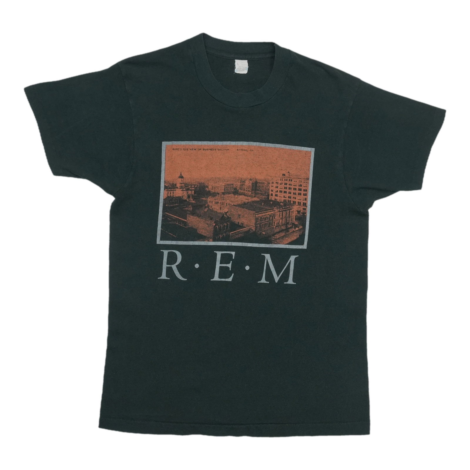 Vintage 1986 R.E.M. Black Cotton Band Tee Large (1 of 7)