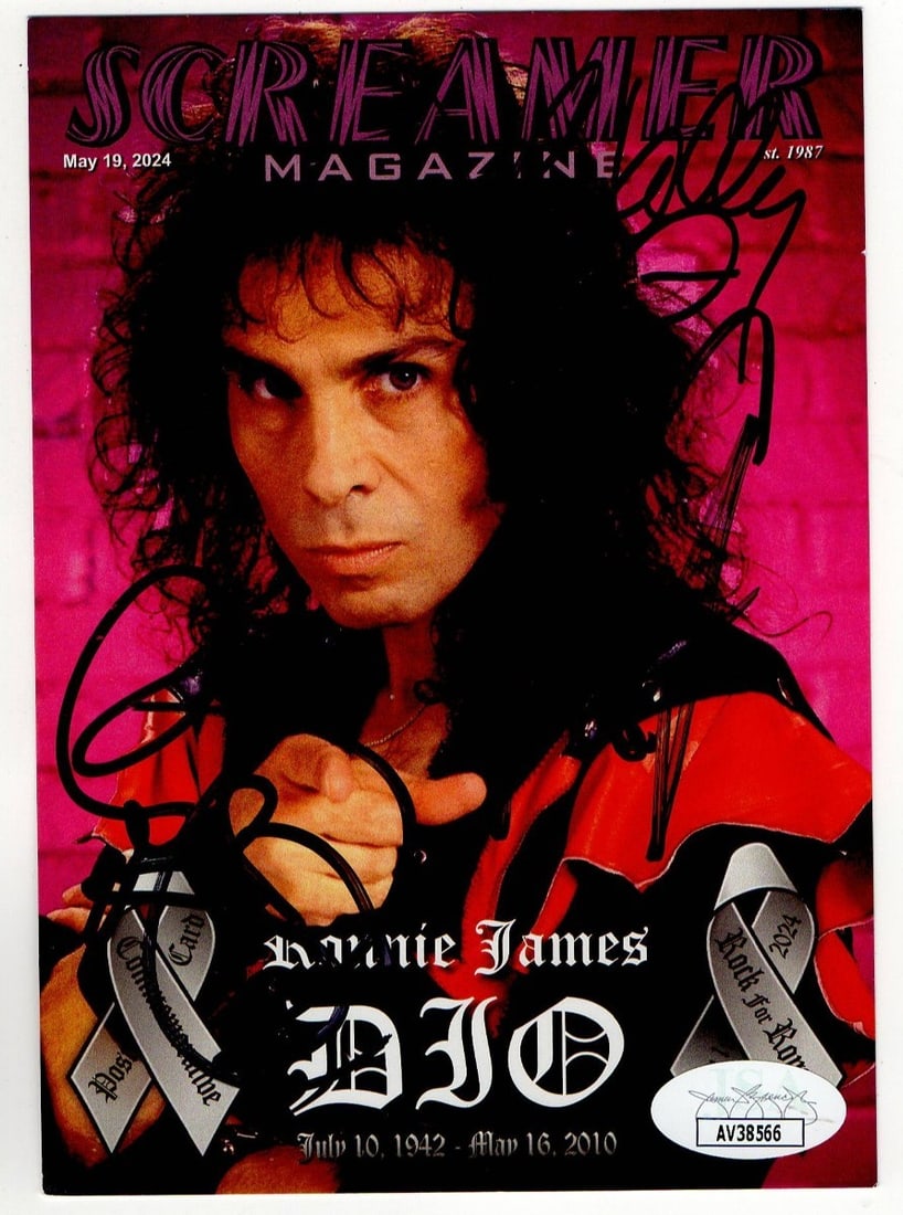 Rudy Sarzo Johnny Kelly Alex Grossi Signed 4.25x6 Photo JSA Authenticated (1 of 2)