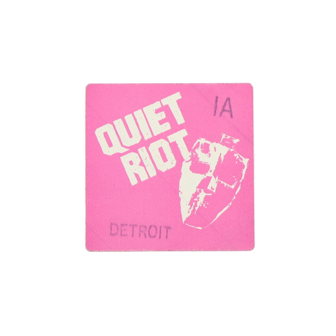 Vintage 1983 Quiet Riot Metal Health Tour Authentic Backstage Pass (1 of 2)