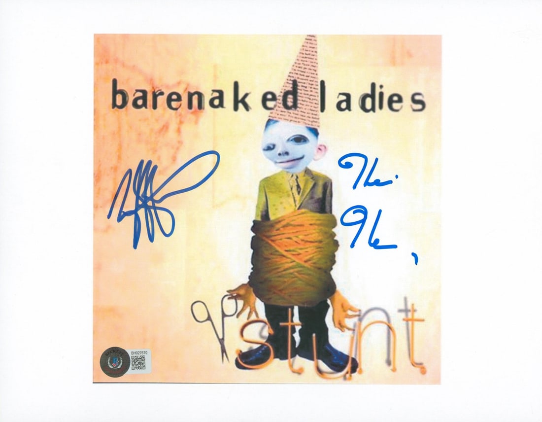 Tyler Stewart Barenaked Ladies Signed 8.5x11 Photo Beckett Authenticated (1 of 3)