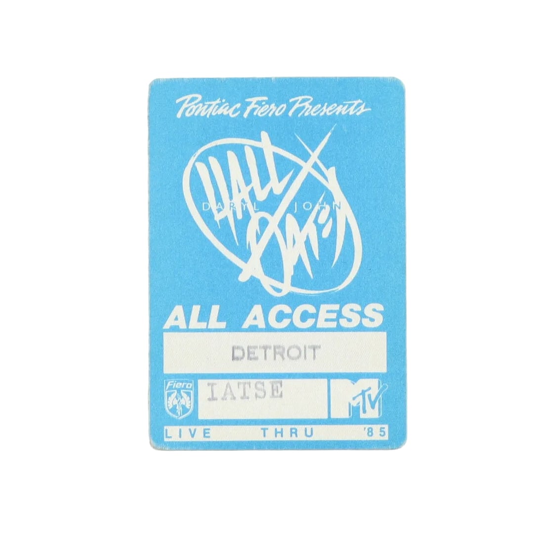 Vintage All Access Pass Hall & Oates Live Thru 85 Tour 1985 (1 of 2)