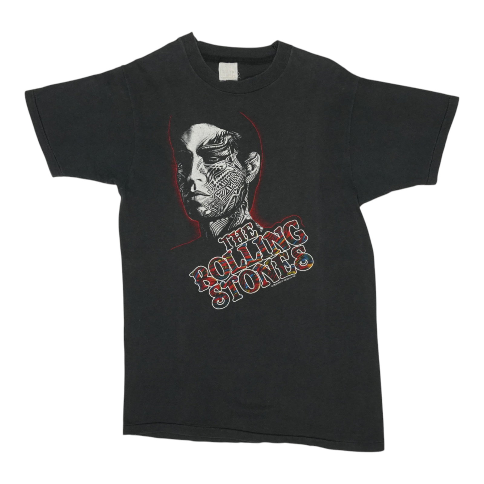 Vintage 1981 Tattoo You Tour Shirt Rolling Stones Black Cotton Medium: Vintage 1981 Tattoo You Tour Shirt Rolling Stones Black Cotton Medium This is an original vintage 1981 Rolling Stones Tattoo You shirt featuring front and back graphics. It is a true vintage piece fro