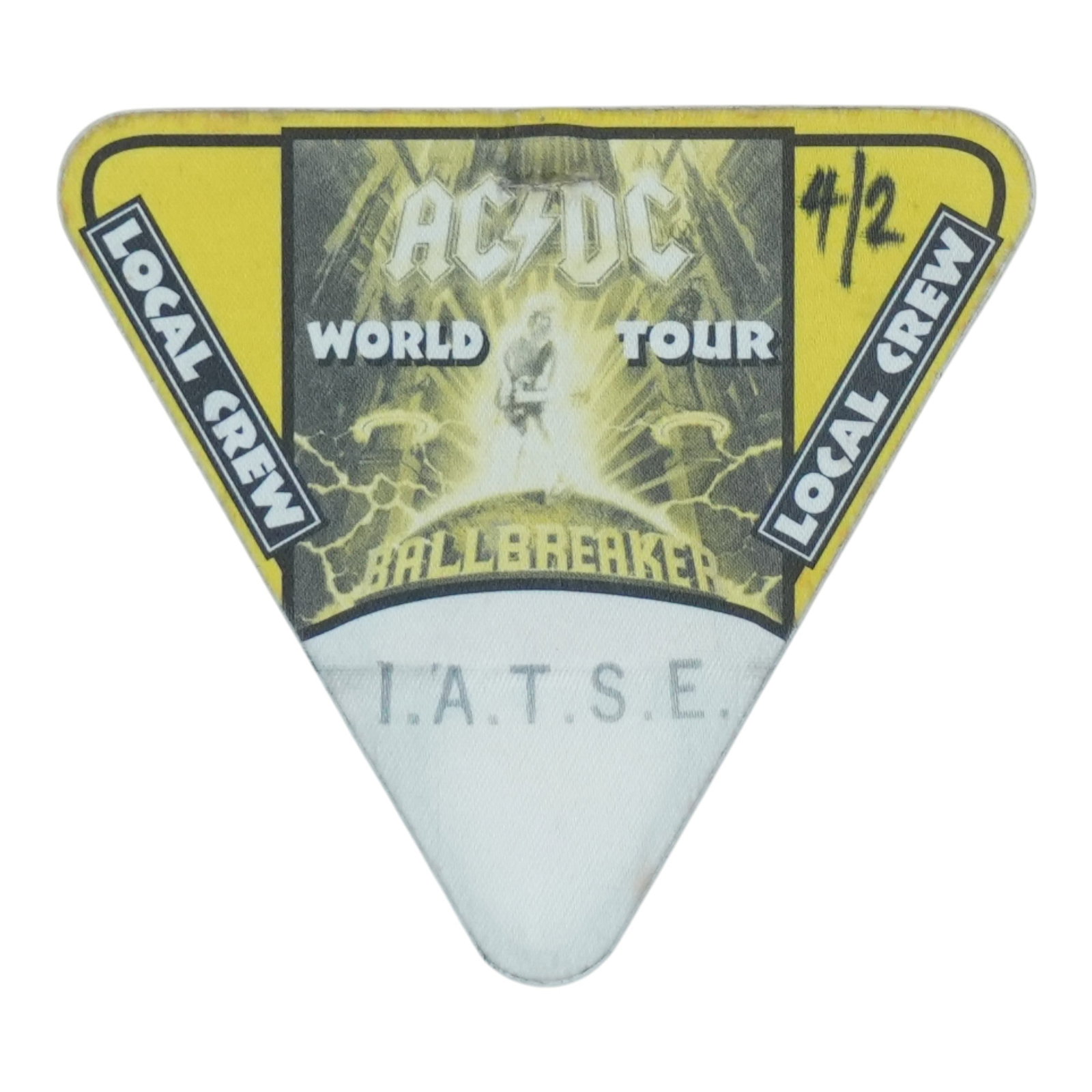 ACDC Ballbreaker 1995 Tour Crew Backstage Pass (1 of 2)