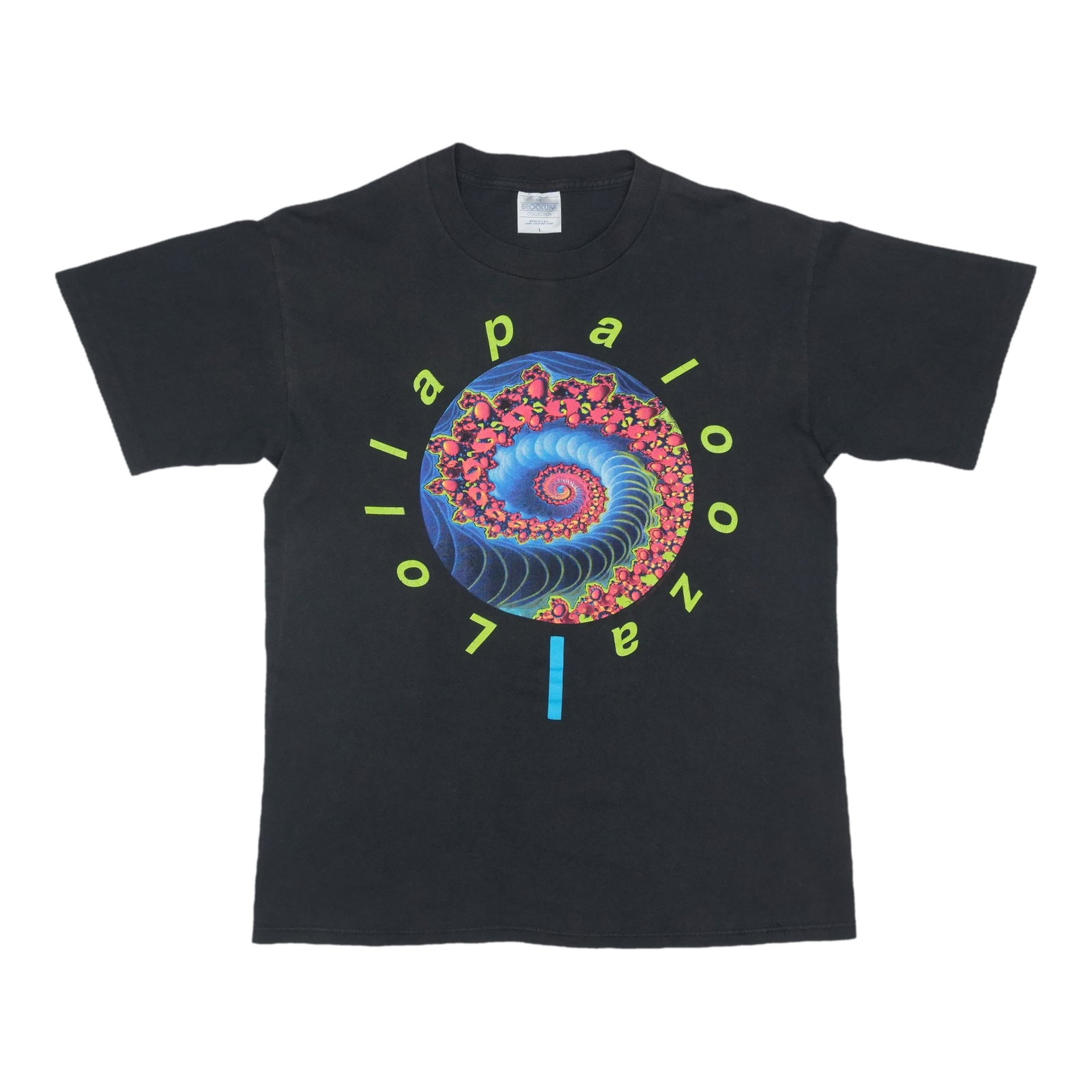 Vintage 1991 Lollapalooza Concert Black Cotton Tour T-Shirt Size Large (1 of 5)