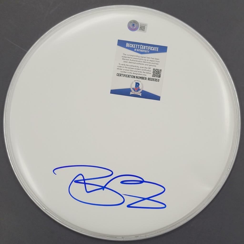 12-Inch Drumhead Autographed by Brett Scallions Beckett Authenticated (1 of 2)