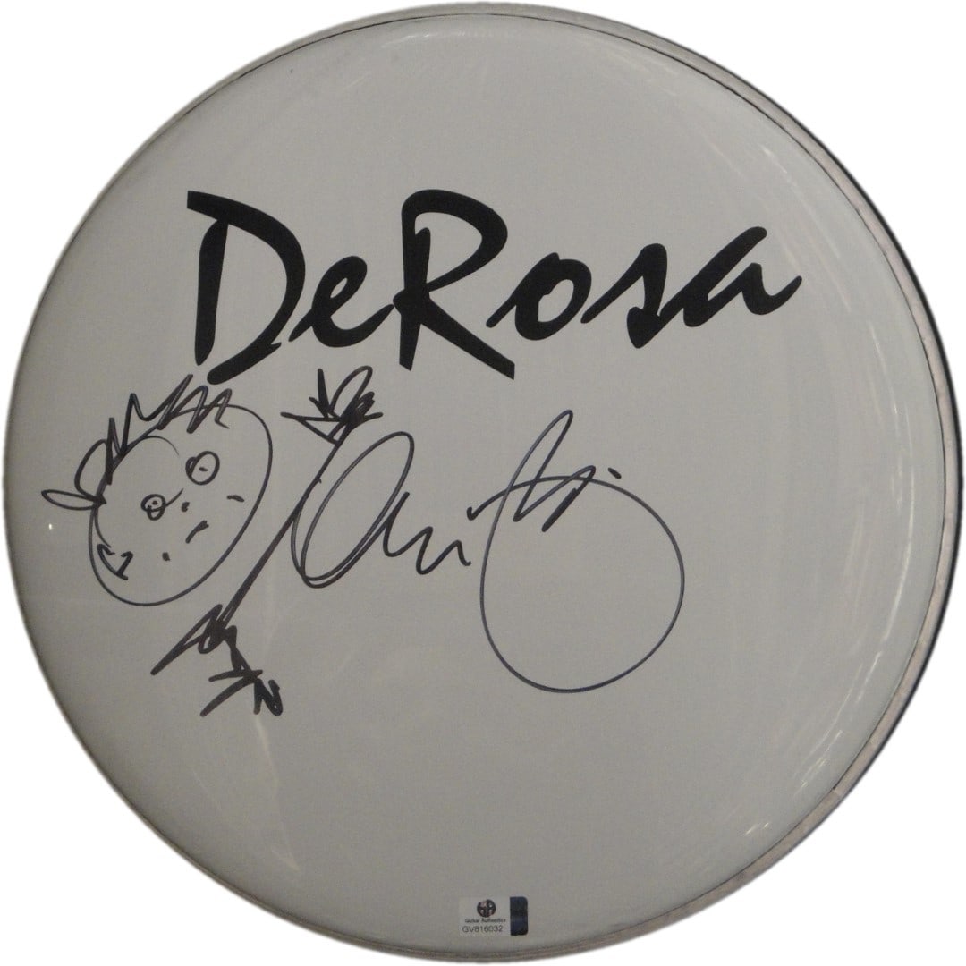 George Lopez 10 Drumhead Autographed Music Memorabilia GAI Certified (1 of 2)