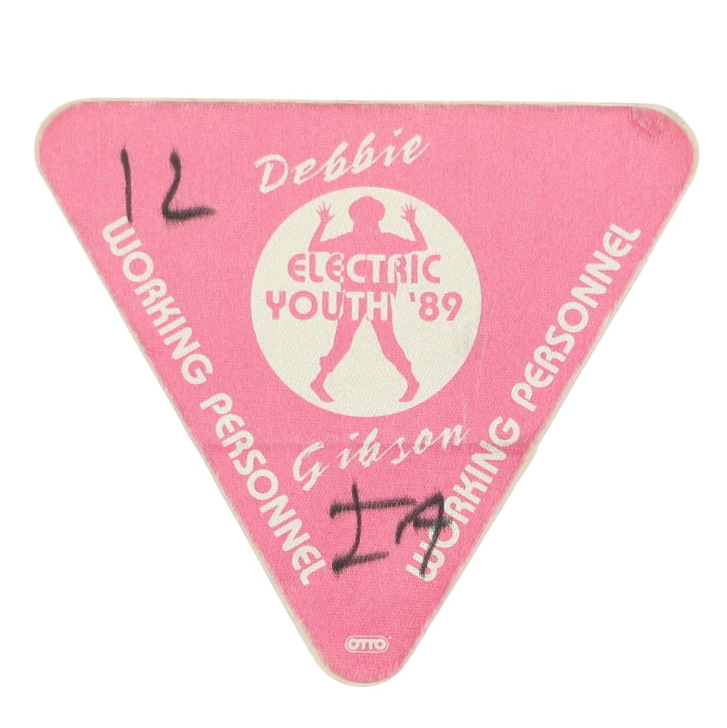 Vintage 1989 Electric Youth Tour Working Pass for Debbie Gibson (1 of 2)