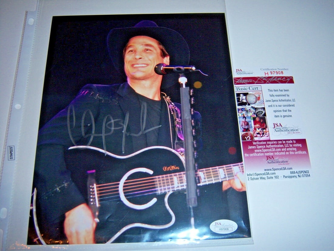 Clint Black Autographed 8x10 Photo with JSA Authentication (1 of 1)