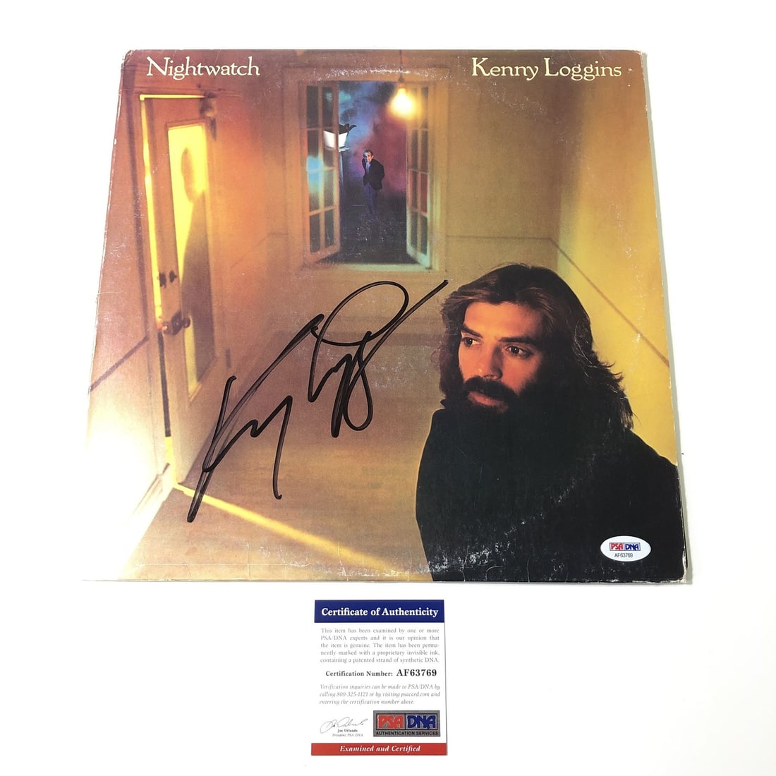 Autographed Kenny Loggins Nightwatch Vinyl Album PSA/DNA Authenticated (1 of 4)
