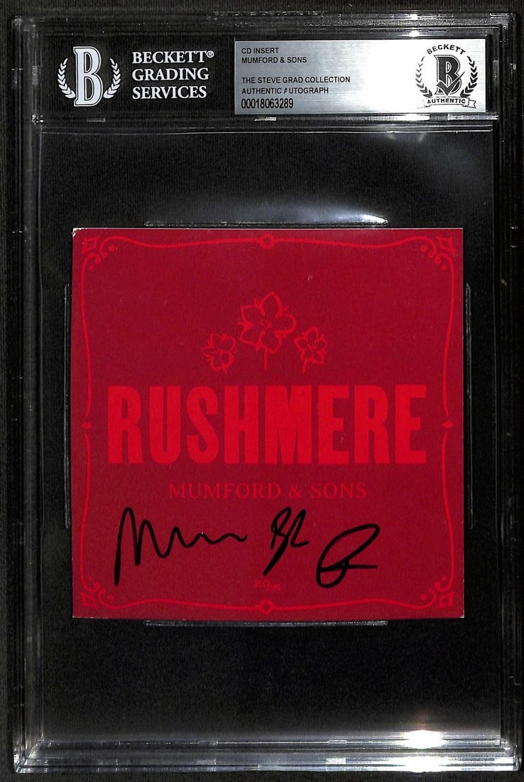 Beckett Certified Marcus Mumford Autographed Mumford Sons CD Cover Slab (1 of 1)