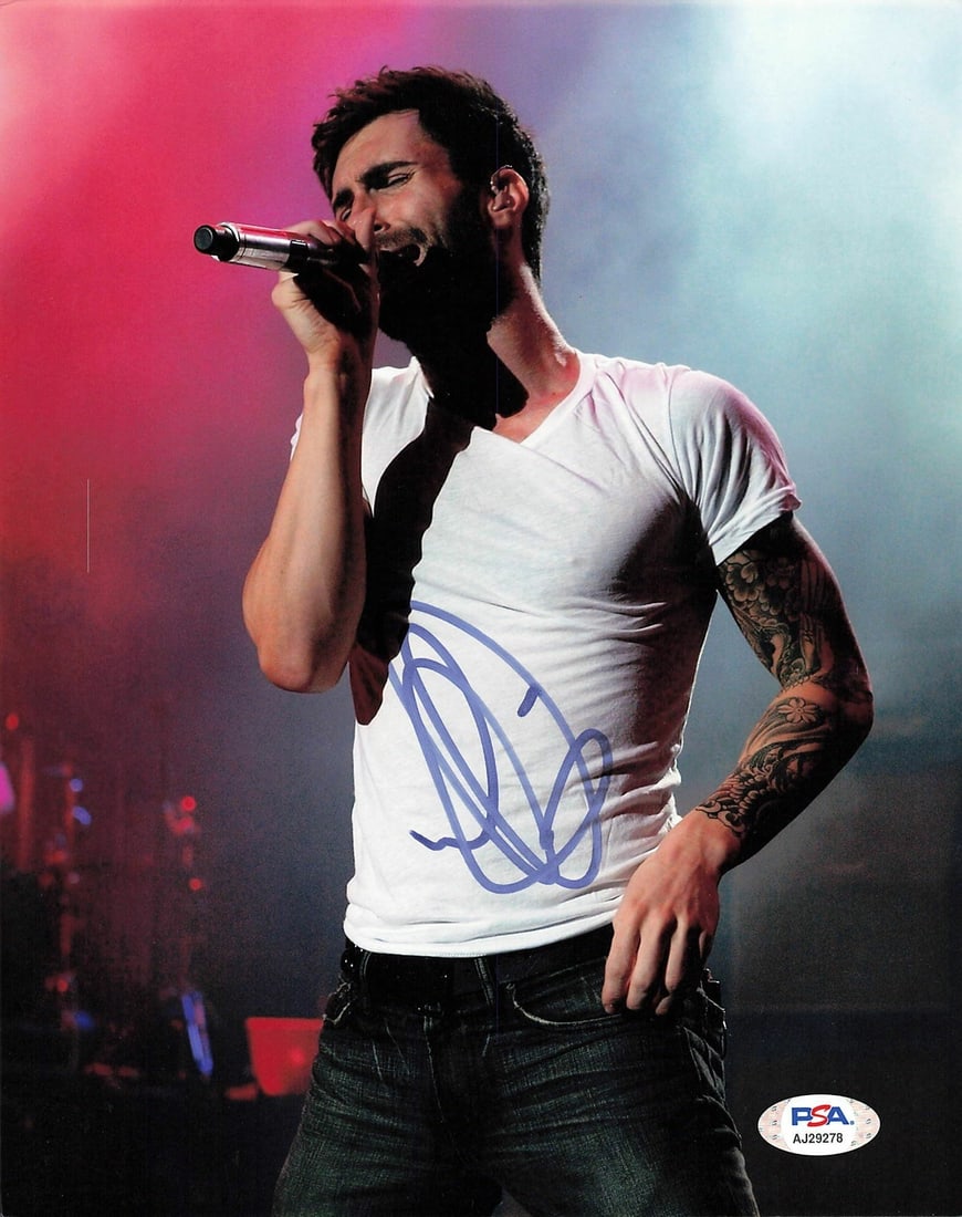 Adam Levine Autographed 8x10 Photo PSA/DNA Maroon 5 Memorabilia (1 of 1)