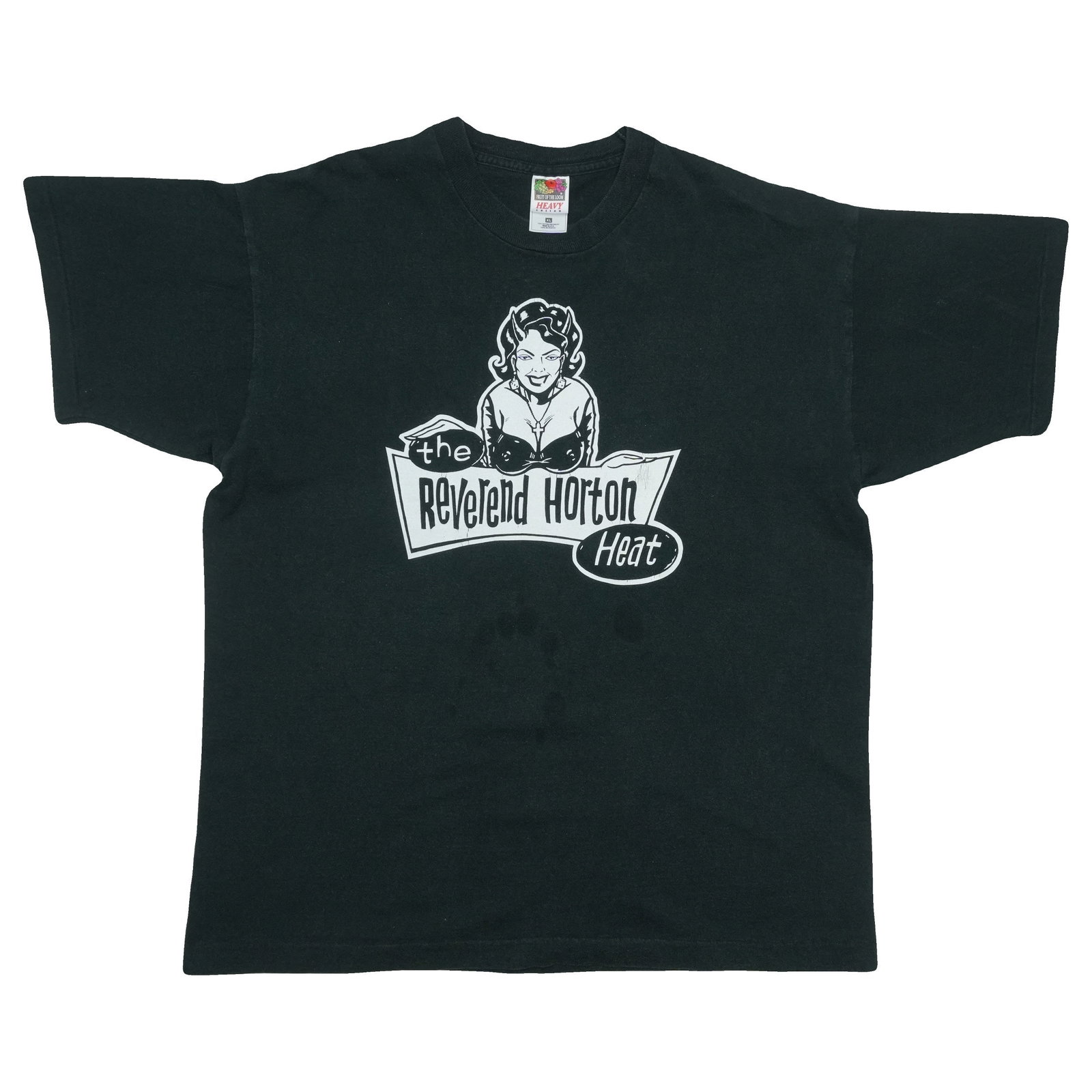 Vintage 1990s Reverend Horton Heat Black Cotton T-Shirt Extra Large (1 of 5)