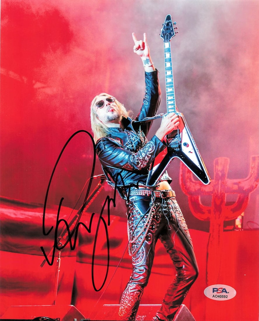 Richie Faulkner Signed 8x10 Photo PSA/DNA Authentic Autograph: Richie Faulkner Signed 8x10 Photo PSA/DNA Authentic Autograph This is a professionally printed 8x10 photograph autographed by Richie Faulkner, the talented guitarist of Judas Priest. The signature has