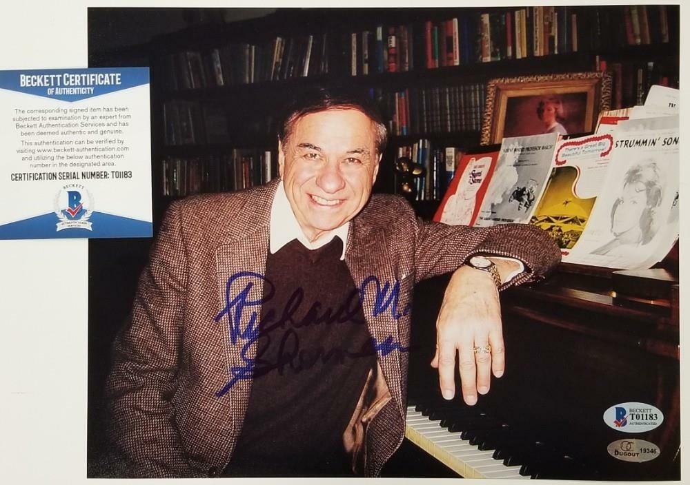 8x10 Photograph Signed by Disney Songwriter Richard Sherman with Beckett COA (1 of 1)