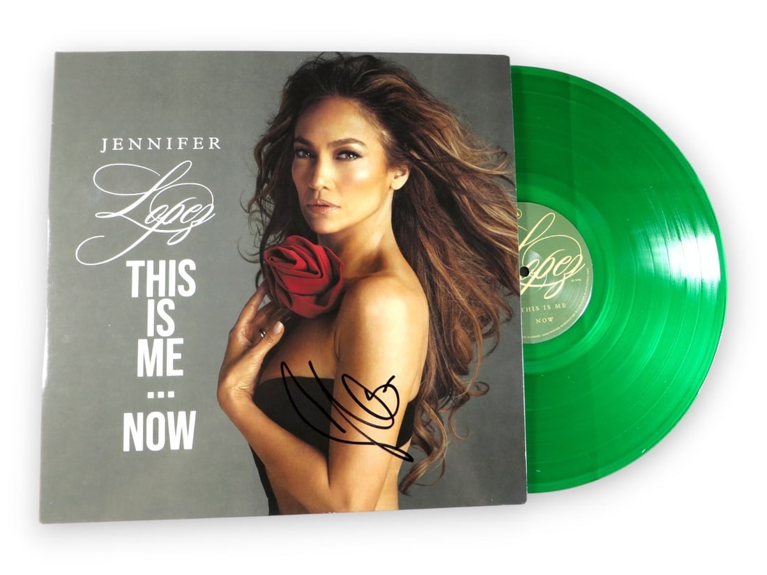 This is Me Now Album Cover Signed by Jennifer Lopez Beckett Authenticated: This is Me Now Album Cover Signed by Jennifer Lopez Beckett Authenticated This is an original album cover for 'This is Me... Now,' personally signed by Jennifer Lopez. The autograph has been authentic