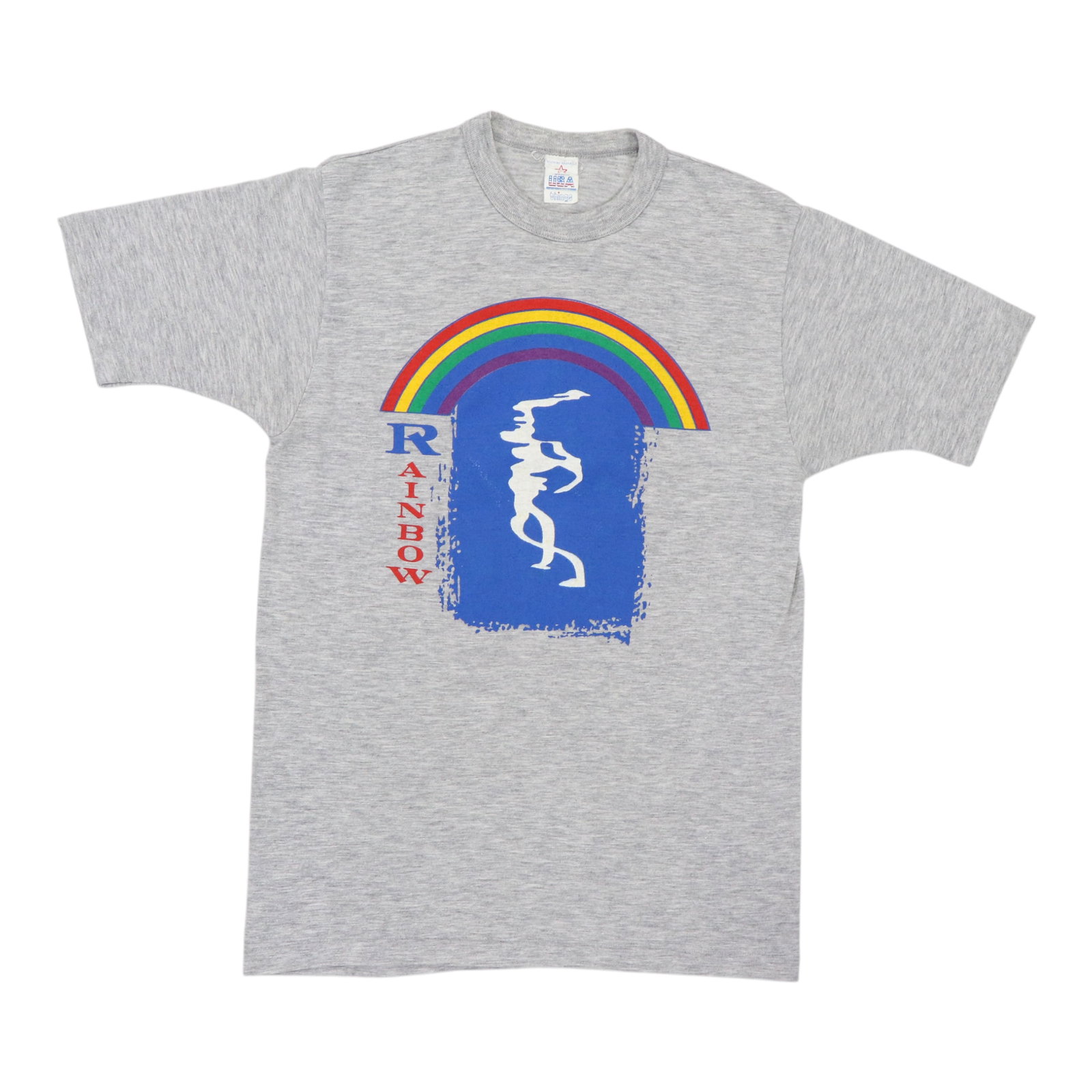 Vintage 1983 Rainbow Bent Out Of Shape Concert Tour T Shirt: Vintage 1983 Rainbow Bent Out Of Shape Concert Tour T Shirt This is an original vintage 1983 Rainbow Bent Out Of Shape Tour shirt featuring both front and back graphics. Made from a 50/50 poly/cotton 